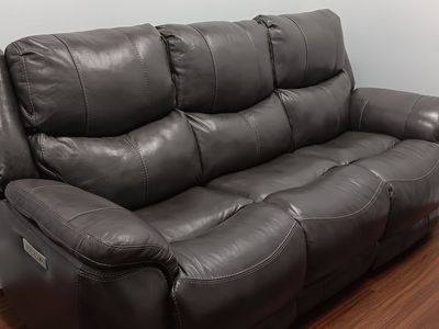 Real Leather Power Sofa