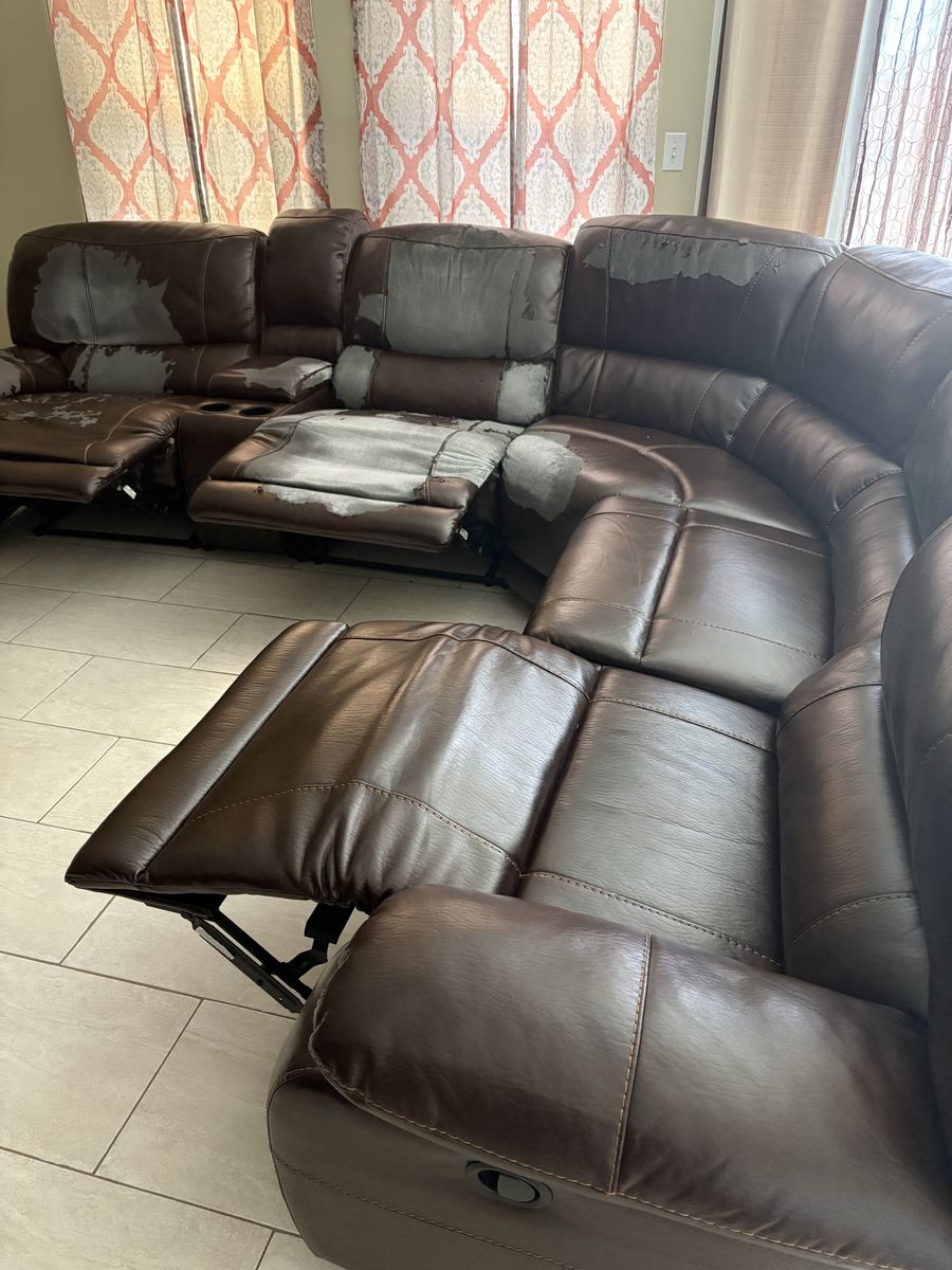 Manual Recliner Sectional Sofa
