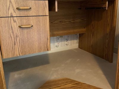 Large L shaped computer desk