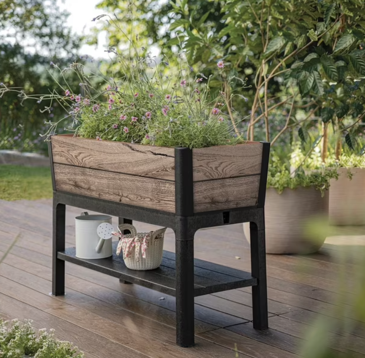 Keter Signature Collection 29 Gal. Resin Elevated Garden Bed