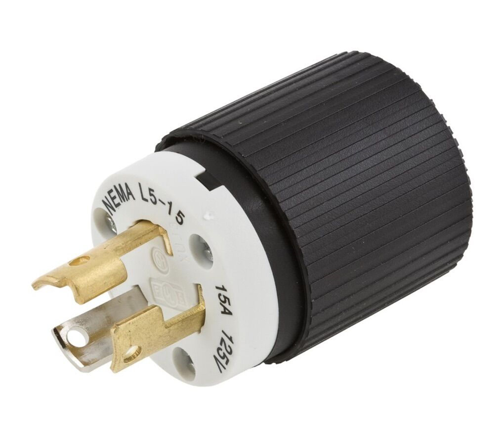 Hubbell L515P 15A 125V Twist‑Lock Plugs (qty 22)