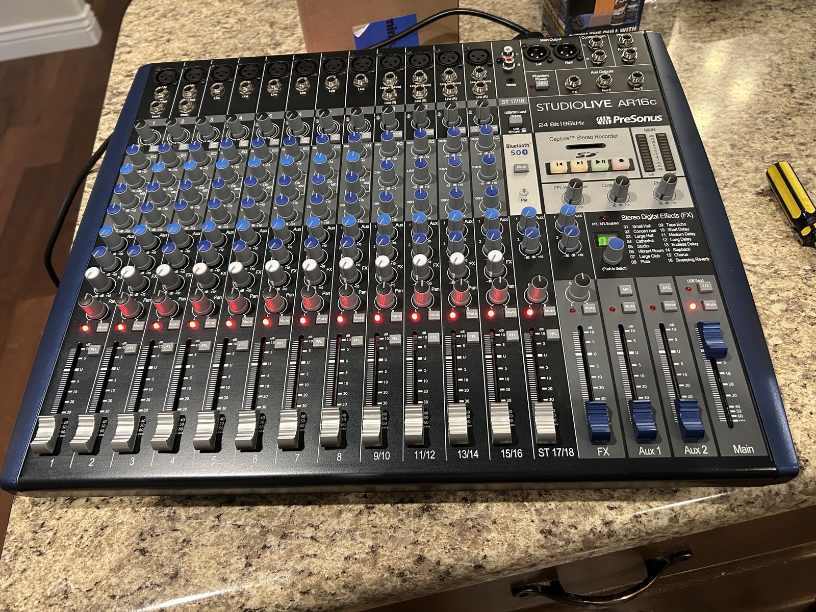 Presonus StudioLive AR16c 18-Channel Mixer with USB-C and SD Card Recording
