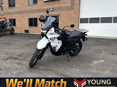 2025 Kawasaki KLR®650 S Metallic Matte White ABS