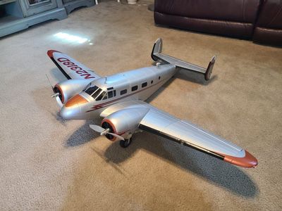 E-Flite Beechcraft D18 RC Plane Twin-Engine Gen1