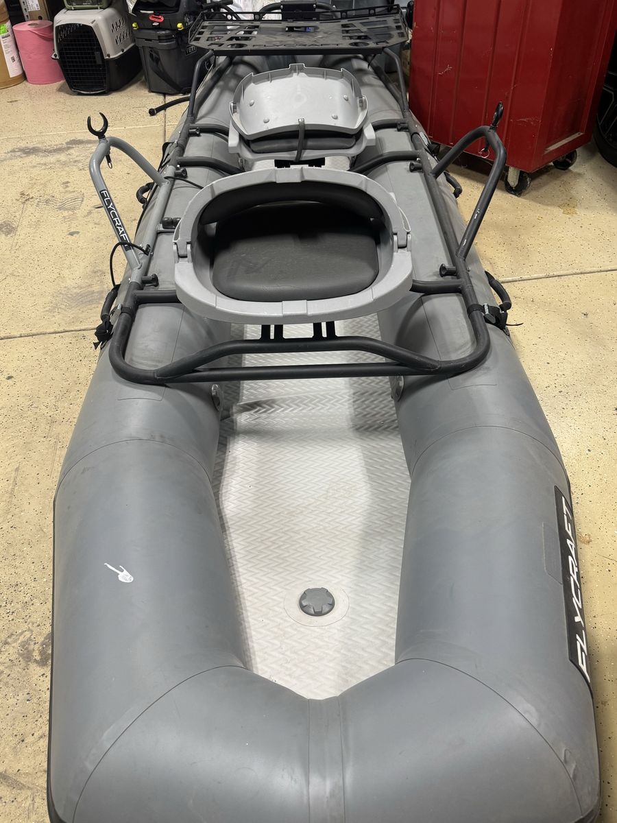 Flycraft Stealth X Inflatable Fishing Boat with Seat and Frame - Used