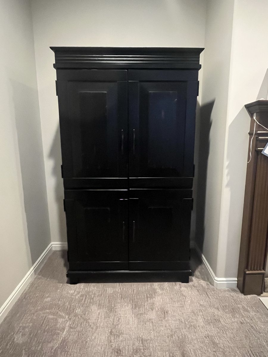Black Hutch / Storage Cabinet