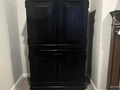 Black Hutch / Storage Cabinet
