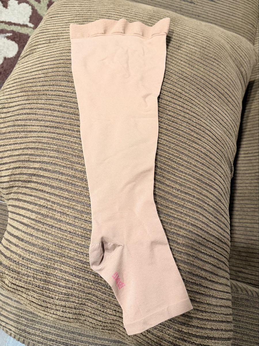 Mediven Comfort Thigh High Open Toe Compression Stockings Natural 20-30 mmHg Size V