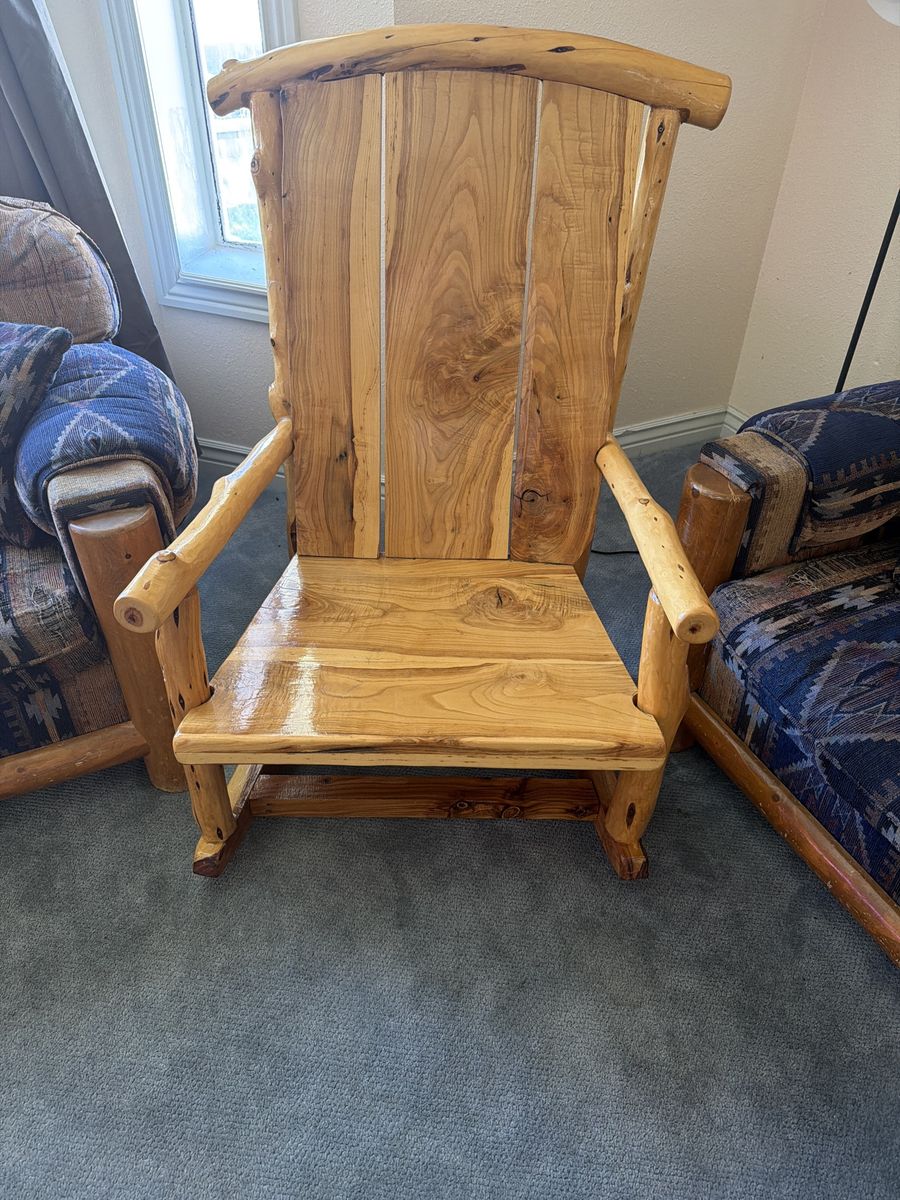 Wooden rocking chair