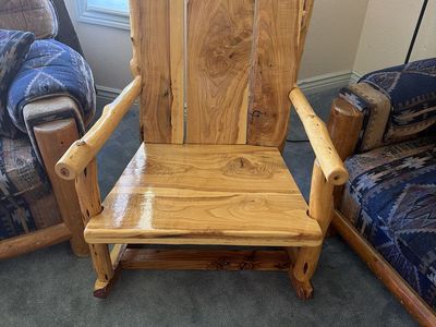 Wooden rocking chair
