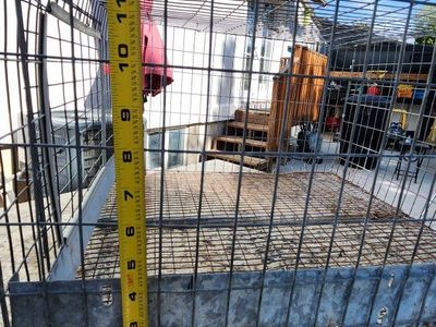 Used Galvanized Metal Rabbit Breeding Cage 24" L x 12" W x 12" H - Stackable with Dividers