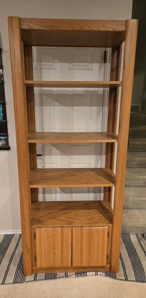 Solid wood shelving