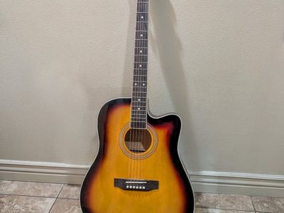 Sunburst Cutaway Acoustic Guitar - 6-String Right-Handed dreadnought