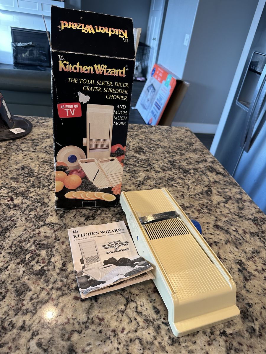 Vintage 1995 As Seen on TV The Kitchen Wizard Slicer Dicer Grater Shredder Chop
