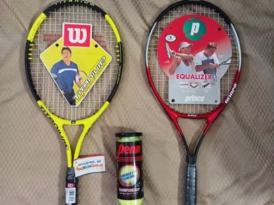 TENNIS RACKETS PRINCE TITANIUM- WILLSON TITANIUM M-3