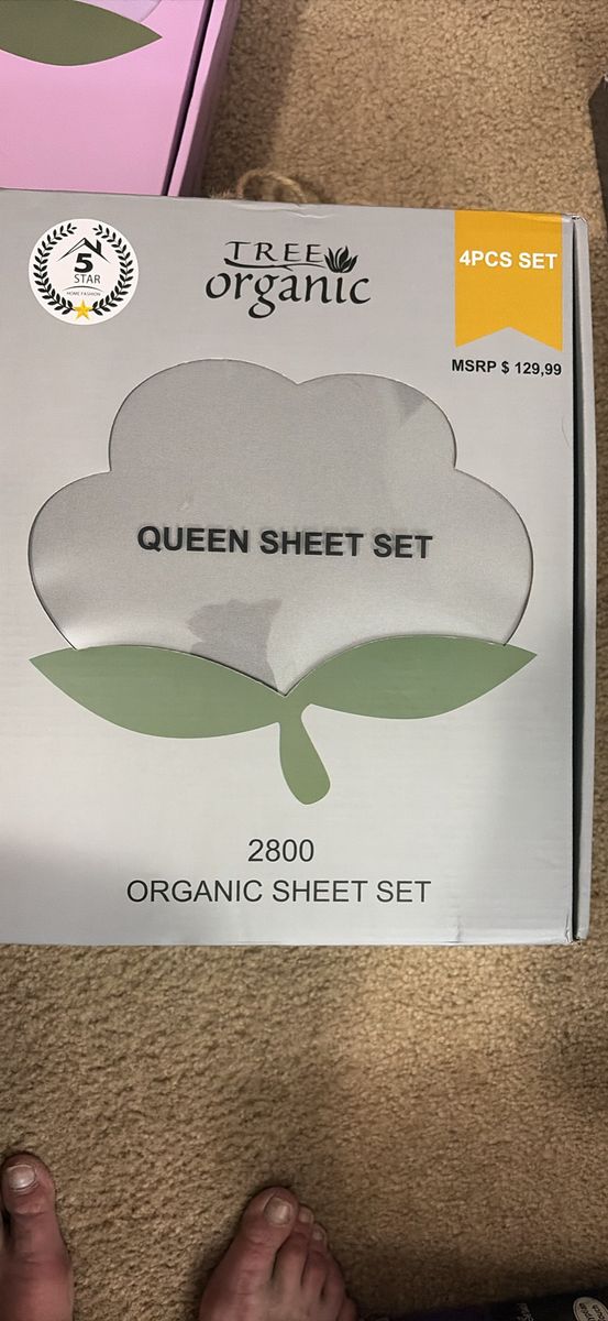 High thread count organic sheet sets