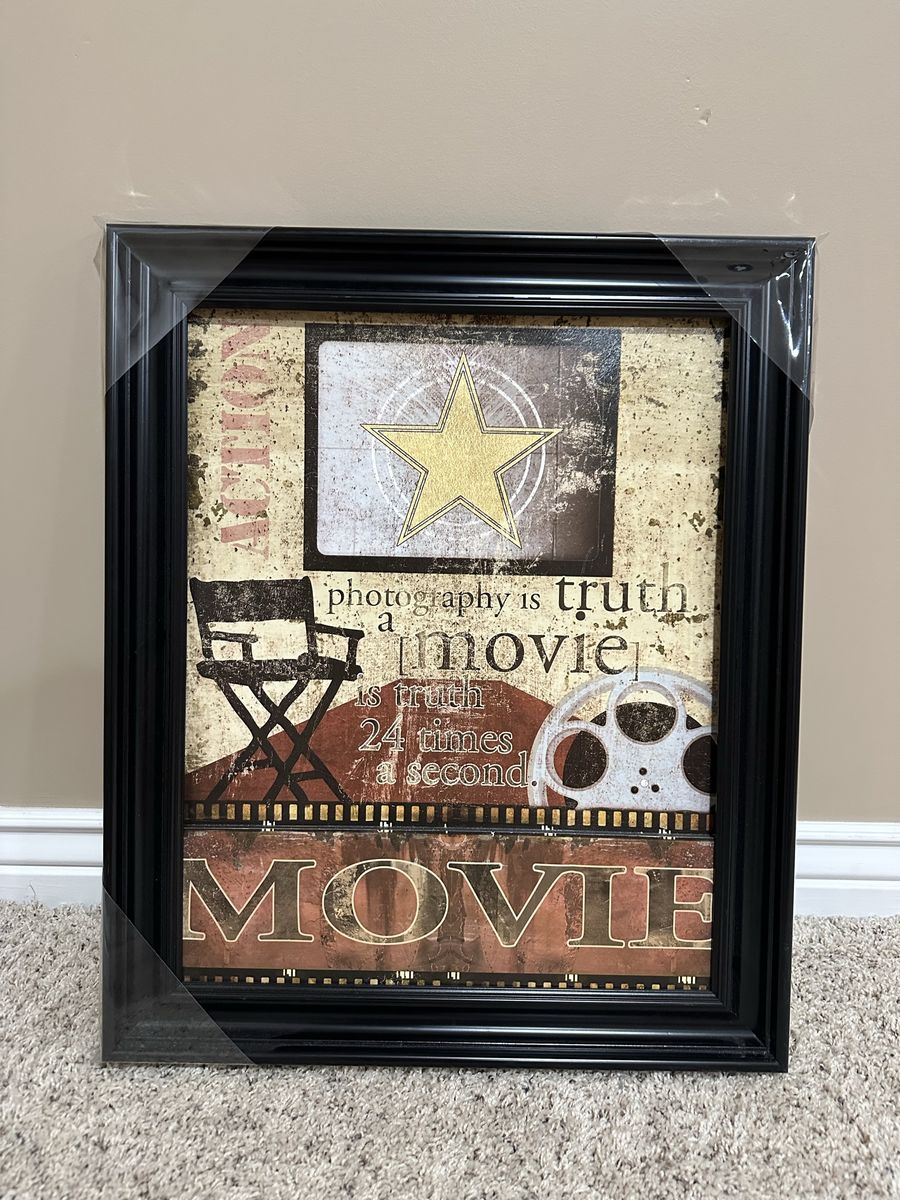 Movie Poster Framed Wall Art Decor