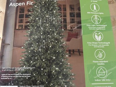 GE Pre-lit Just Cut Aspen Fir 7.5 ft Christmas Tree