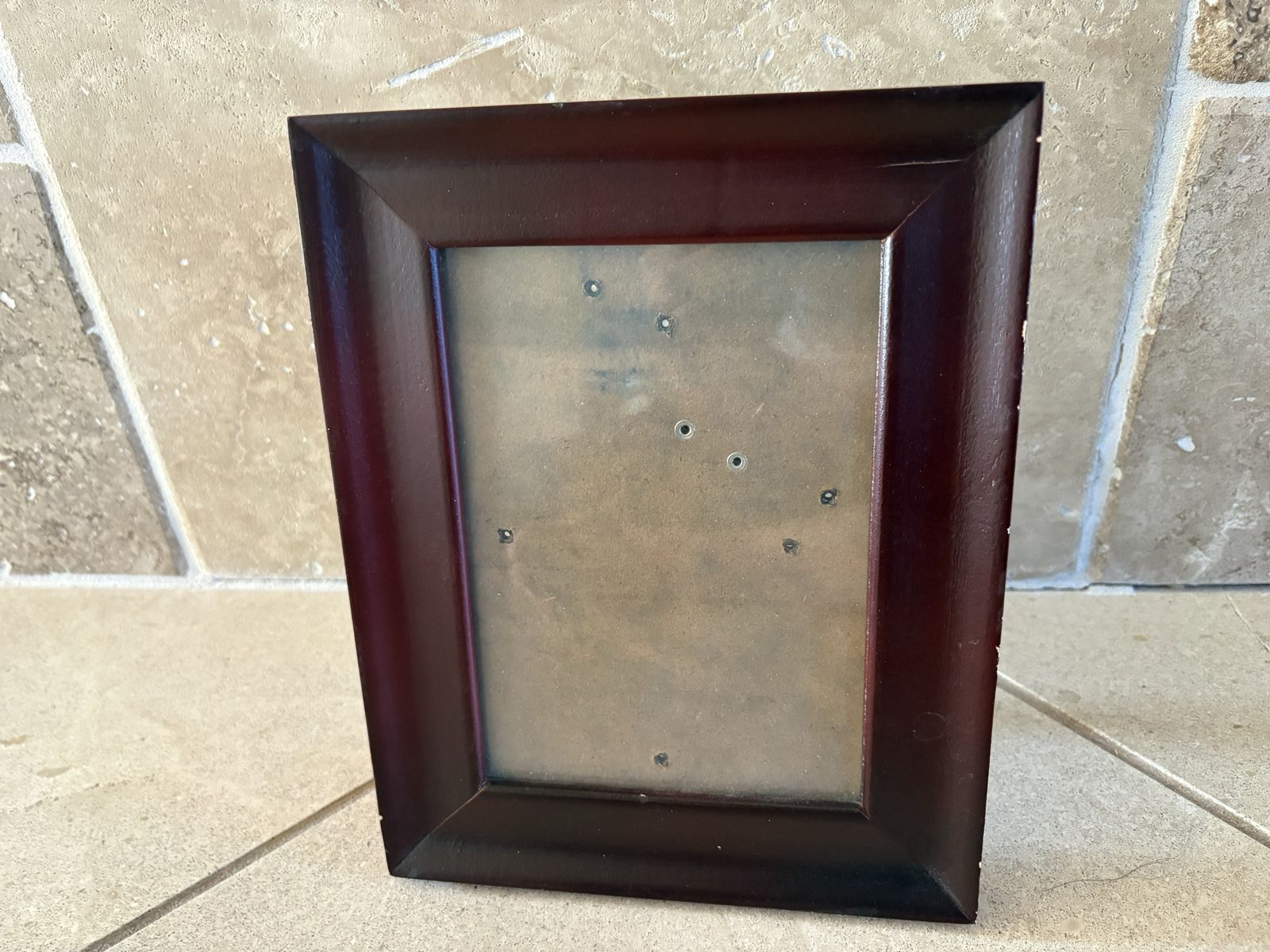 Dark Wood Frame for 5x7 Picture Tabletop or Hang