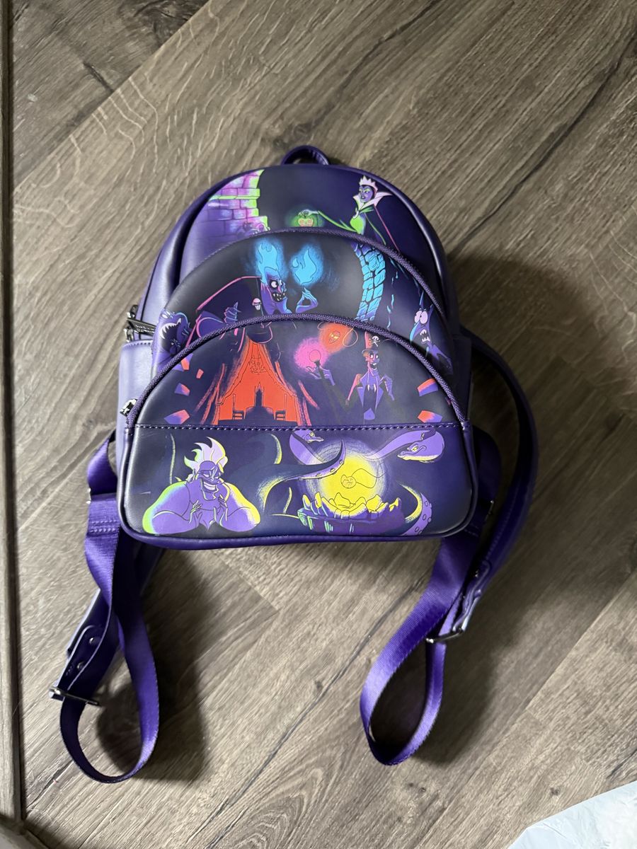 Loungefly Disney Villains Mini Backpack Purple