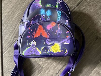 Loungefly Disney Villains Mini Backpack Purple