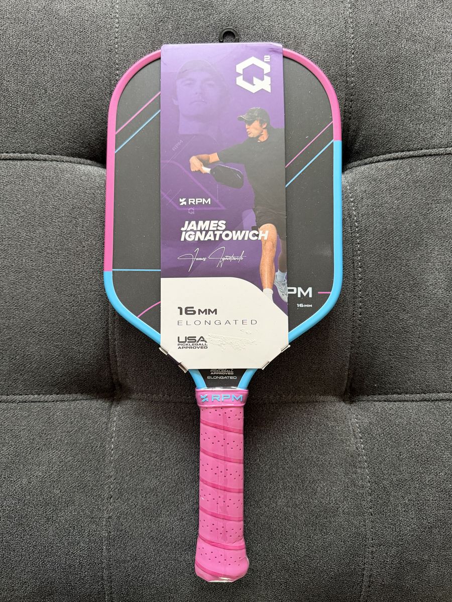 New! RPM Pickleball Q2 16mm Elongated Pickleball Paddle. LOWEST PRICE!