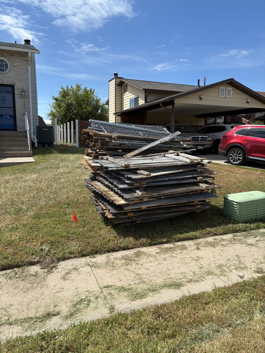 Old Wood Fence Haul Off free