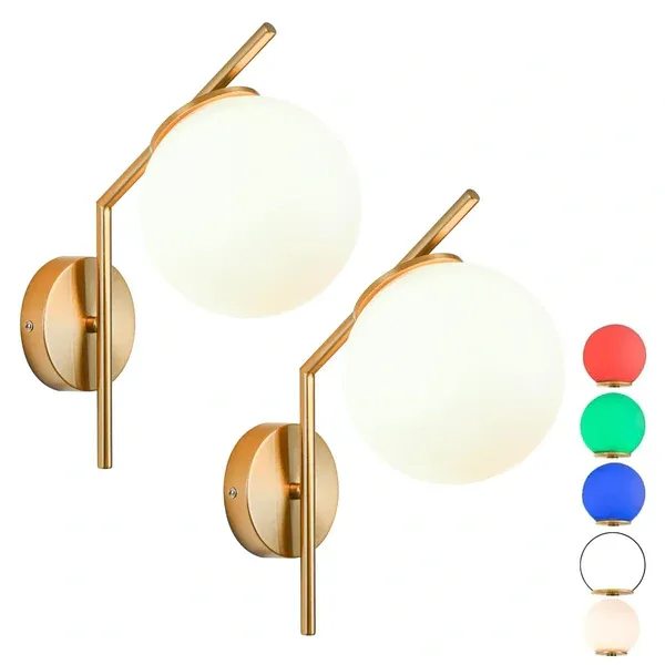 Wall Sconce Battery Operated Wall Light Set of 2