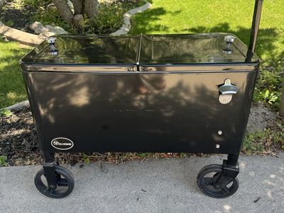Rolling Patio Cooler Cart
