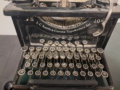 Antique L C Smith and Corona Typewriter