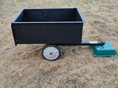 Lawn Tractor, Trailer W/Tilt Bed and Removable Gate