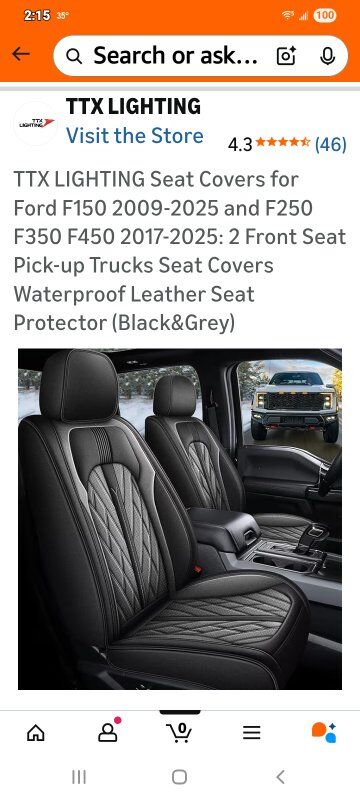 New in Box! Ford F150/250/350/450 Seat Covers (FRO