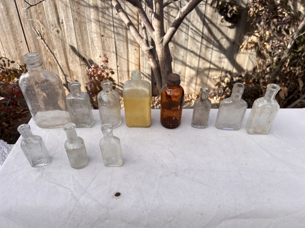 Vintage Glass Bottle Collection