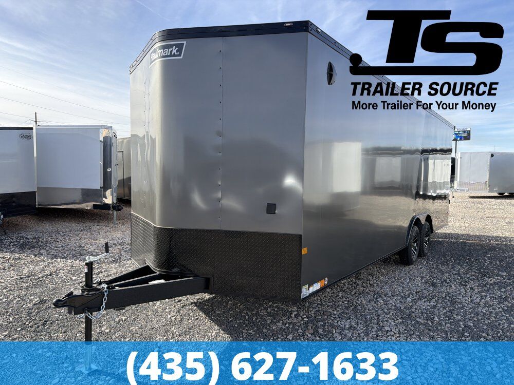 8.5x24 Haulmark Heat Enclosed Car Hauler Trailer - 7'6" Interior - 10K GVWR 2 Tone Color, Black Out Package, Rear Spoiler w/