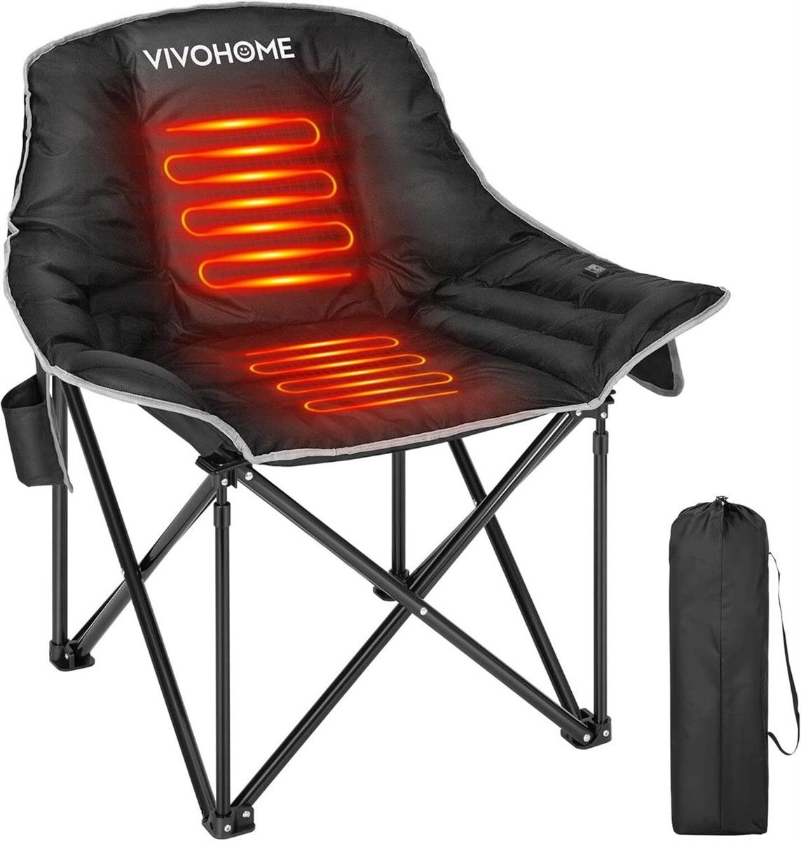 VIVOHOME Heated Camping Chair with PD Port