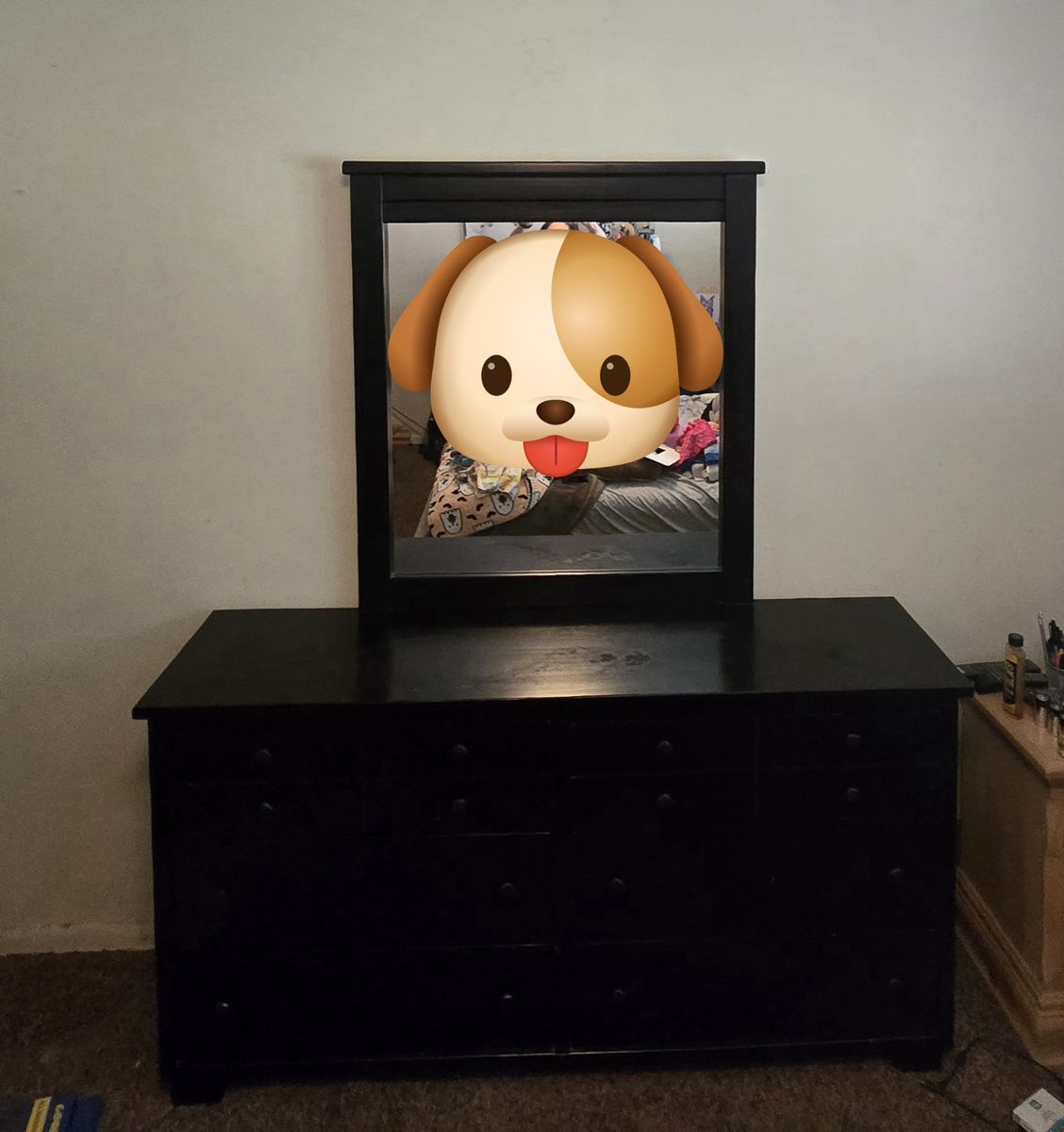 Dresser with mirror