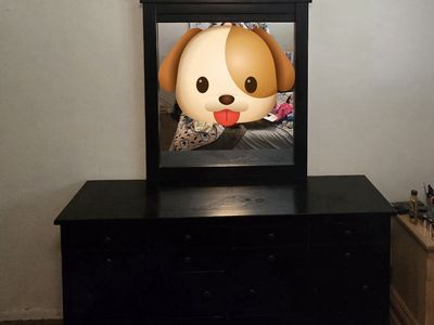 Dresser with mirror