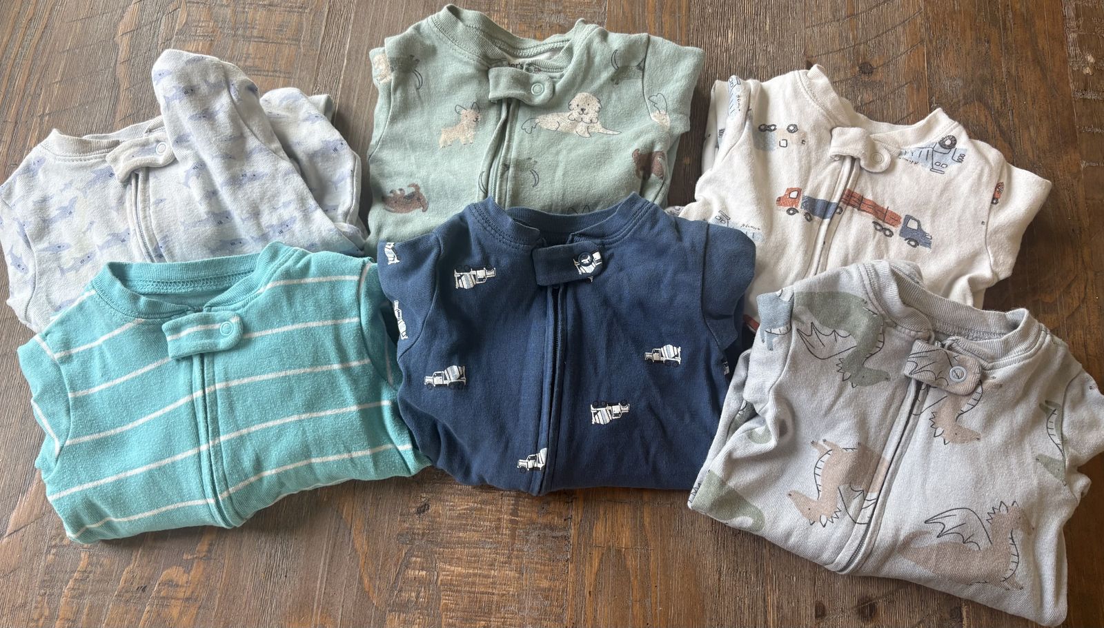 9-12 Month Old Onesies - 6 Total