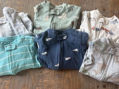 9-12 Month Old Onesies - 6 Total
