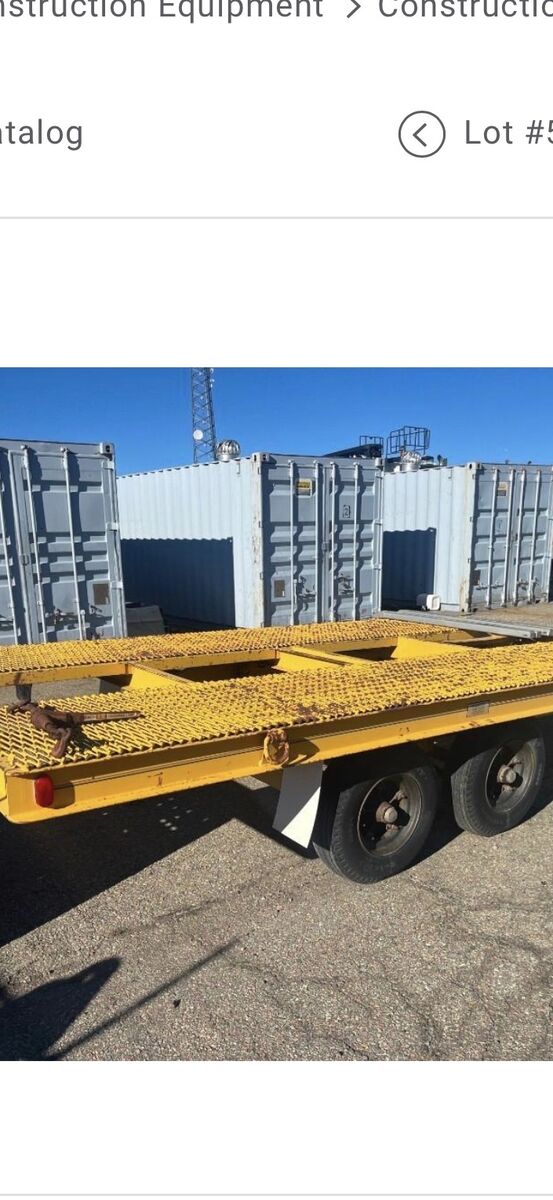 Maxey Tilt Deck Snowcat Trailer