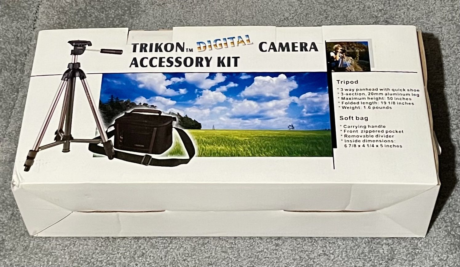 Trikon Digital Camera Accessory Kit Tripod and Soft Bag
