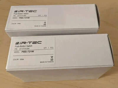 IR-TEC push button switch PBS-721W - two switches