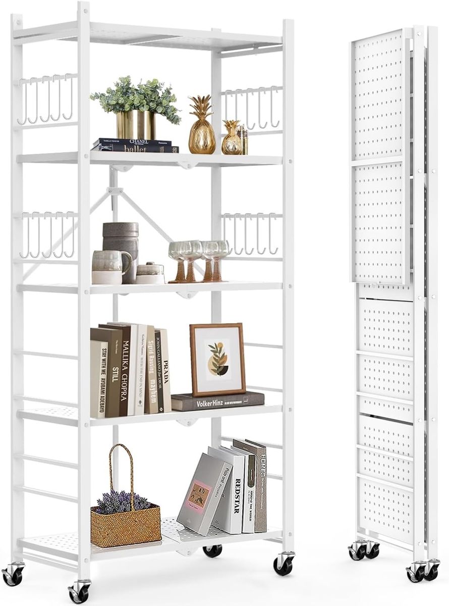 Collapsible Rolling Product Display Shelves (Lot of 4)