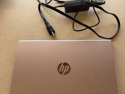 HP pink Laptop with Intel Processor and Charger Included