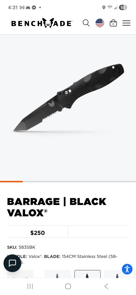 Benchmark knife