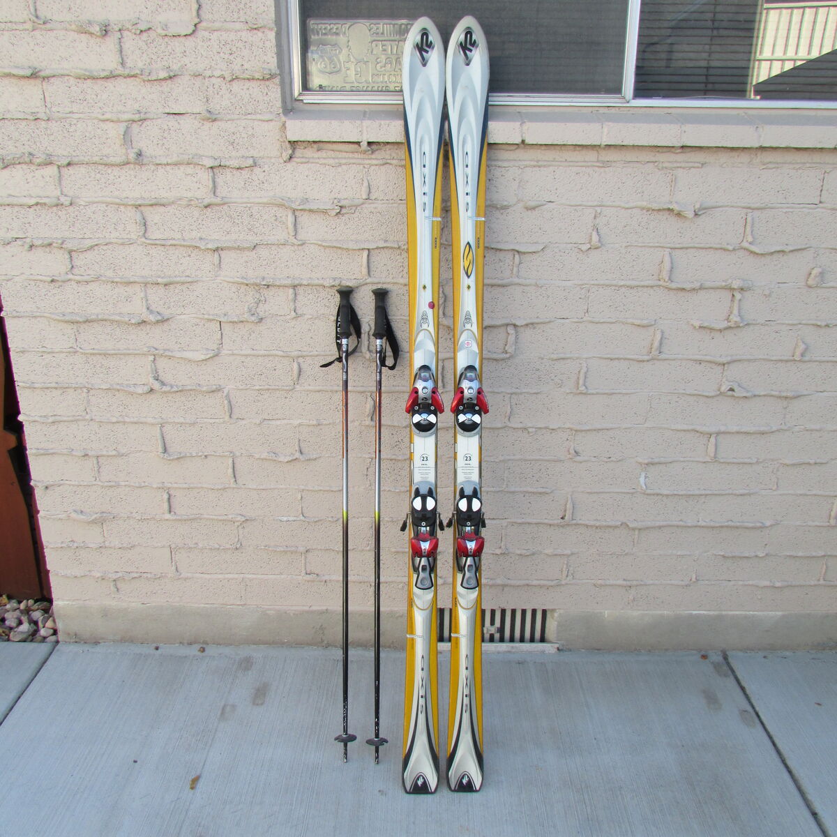 K2 Mod Pro Skis 190cm W/Solomon Bindings, Scott Poles