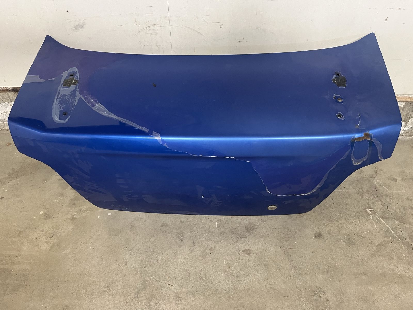 Used Subaru Impreza WRX STI OEM Rear Trunk Lid Blue 2004-2007