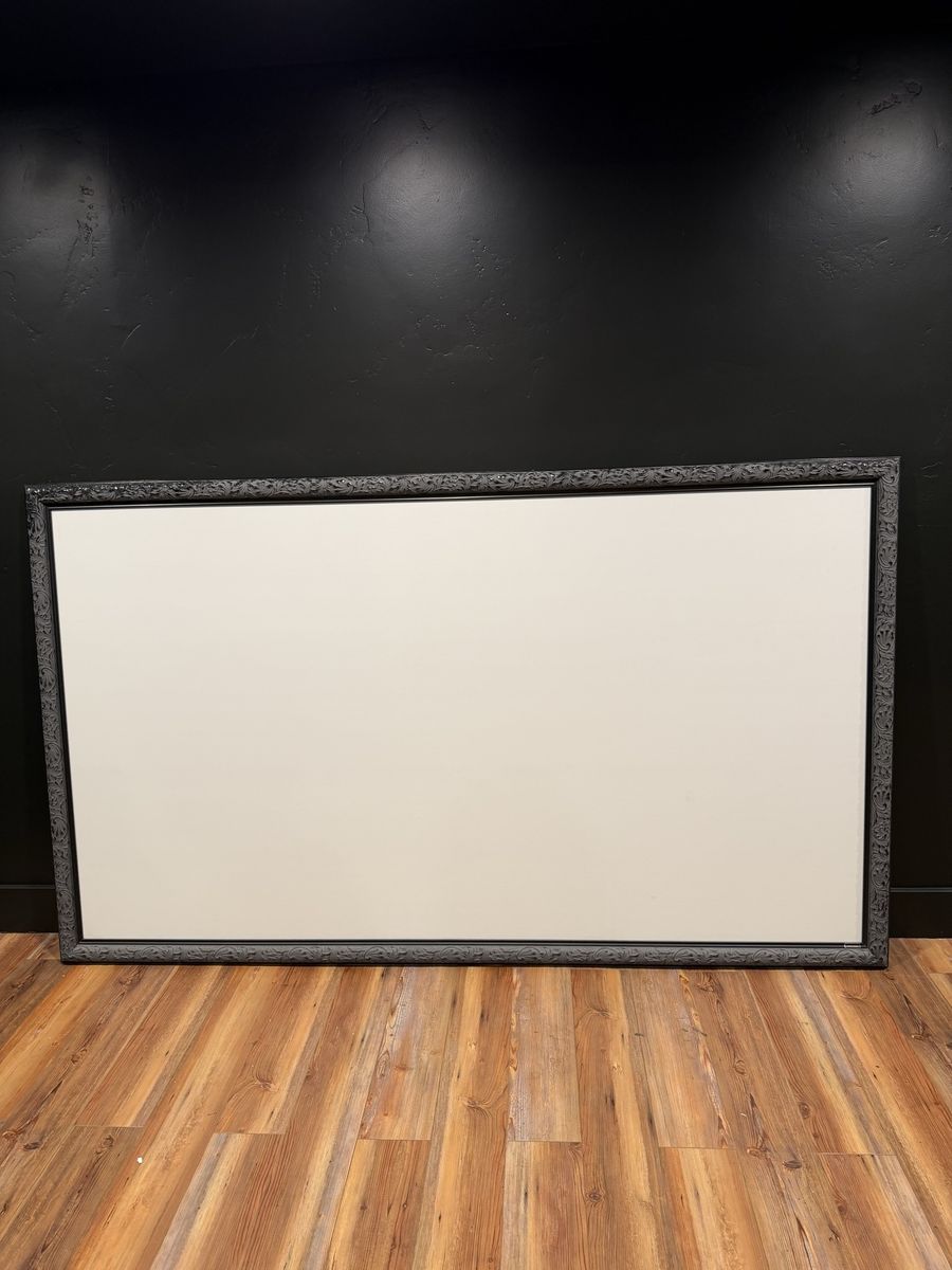 94” Projector Screen Black Decorative Pattern Boarder