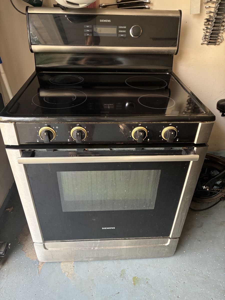 Siemens electric Glass top oven