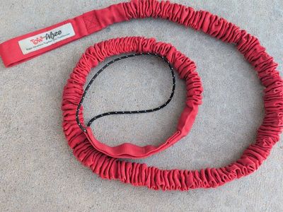 TowWhee Red Elastic Bicycle Tow Strap